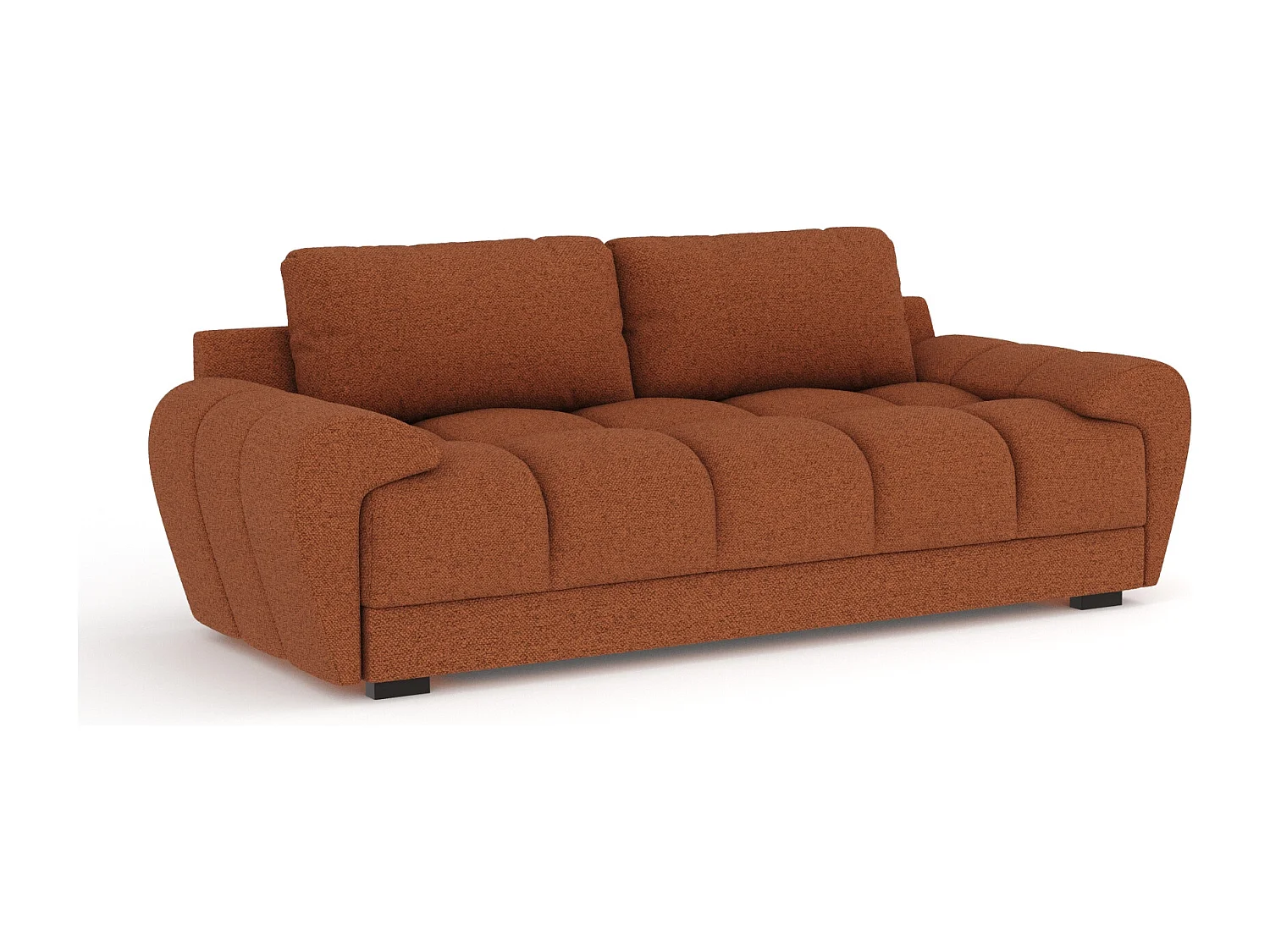 Canapé en toile tissée Peebles - 3 places - couleur cuivre