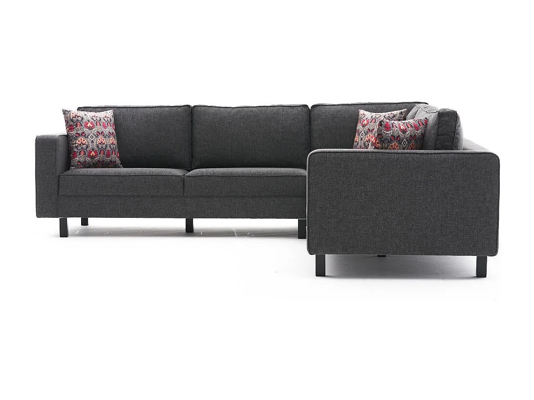 Divano angolare Altadena 326, Grigio, 258x258x83cm