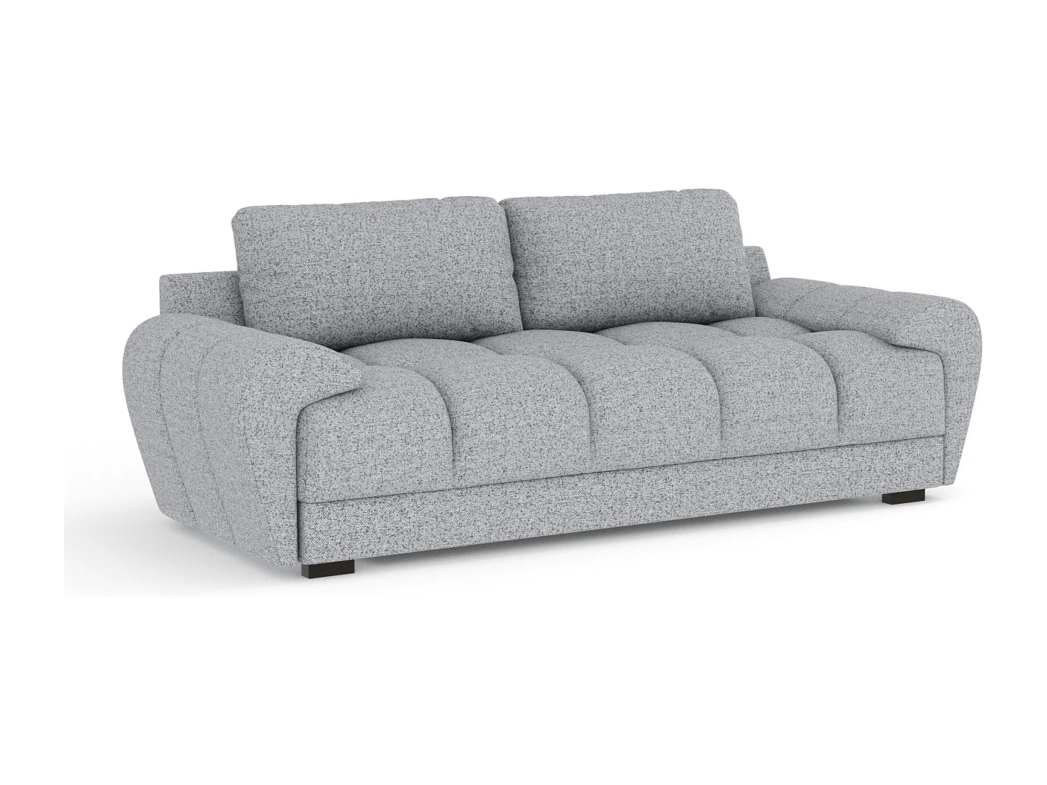 Canapé en toile tissée Peebles - 3 places - gris