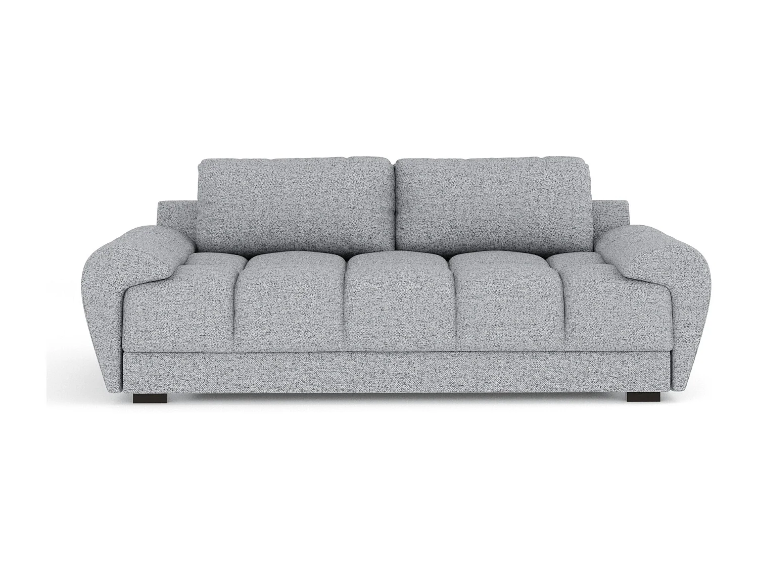 Canapé en toile tissée Peebles - 3 places - gris