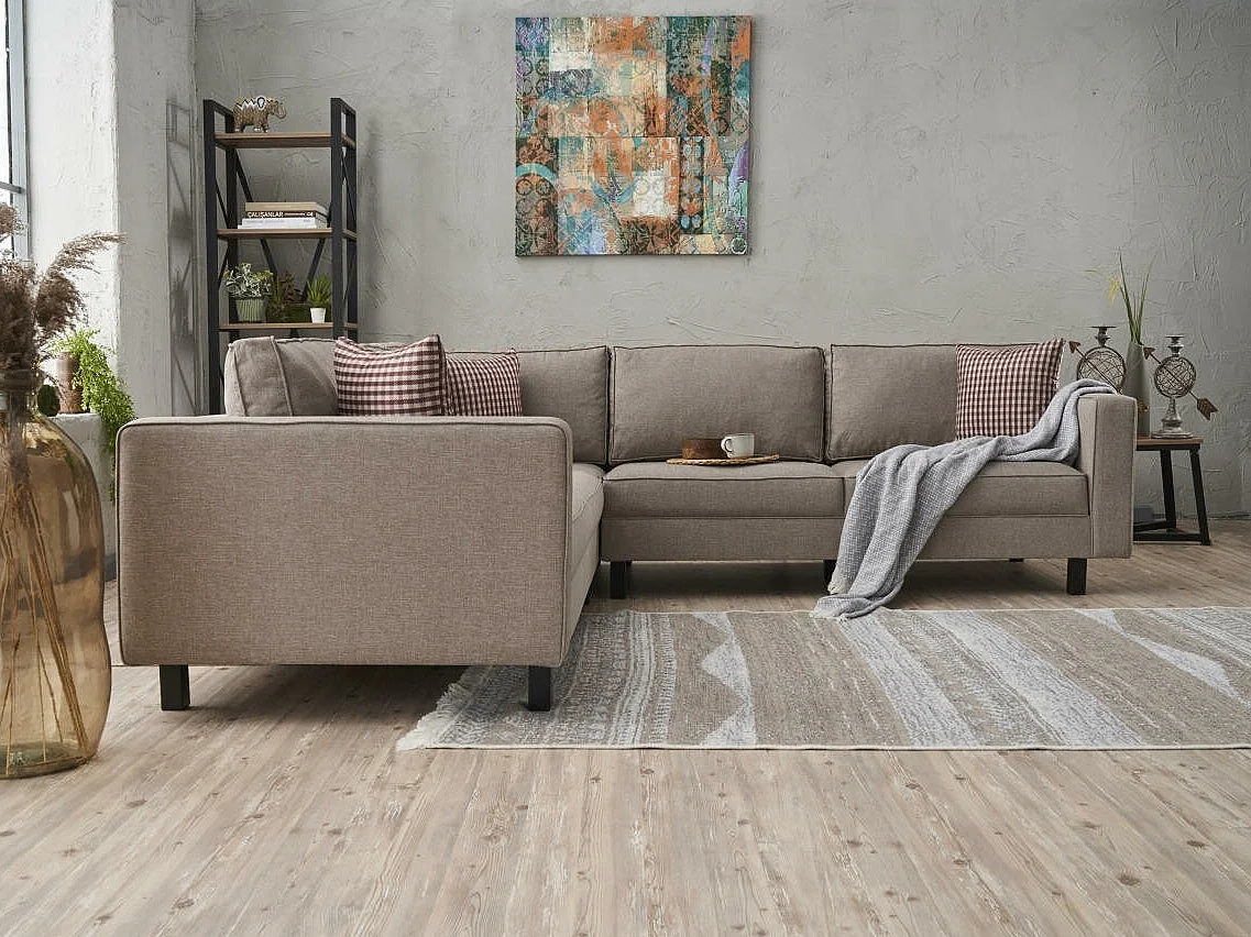 Divano angolare Altadena 326, Nocciola, 258x258x83cm