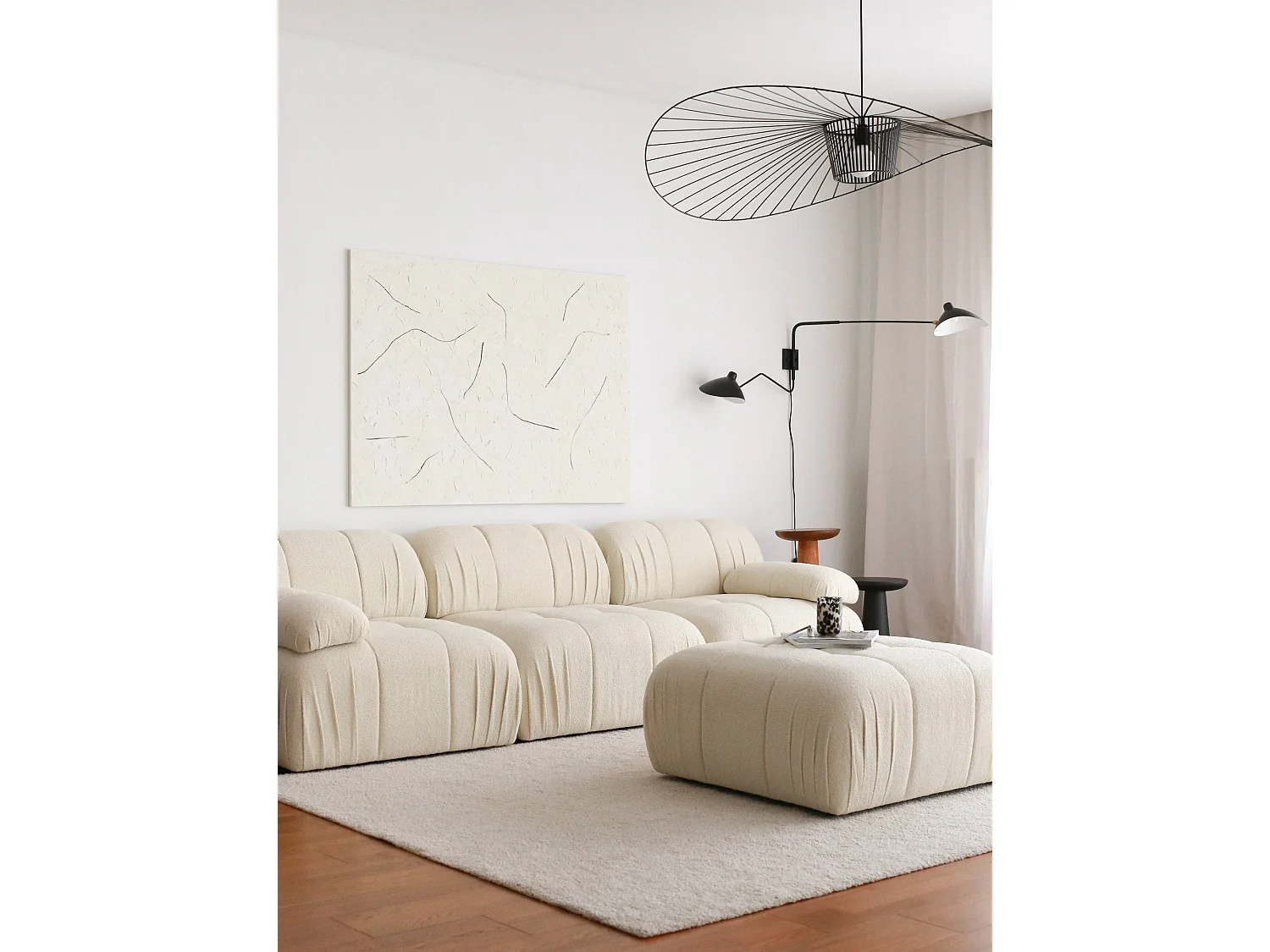 Sofá de Canto Soli - Estilo Moderno e Conforto Superior em Branco