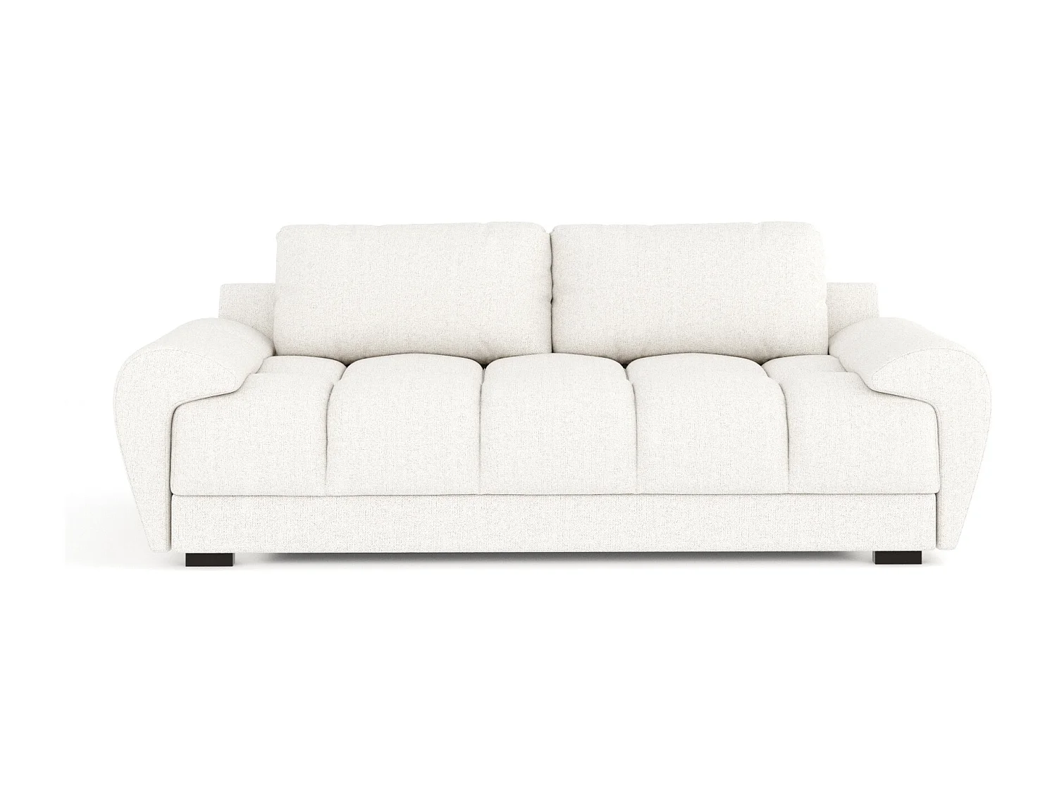 Canapé en toile tissée Peebles - 3 places - creme