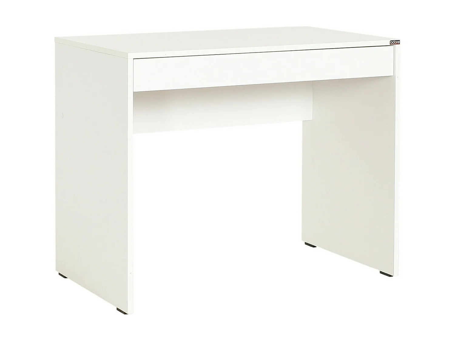 Mesa de oficina Kailua 579, Con cajones, Número de cajones: 1.00, 75x90x55cm, Blanco