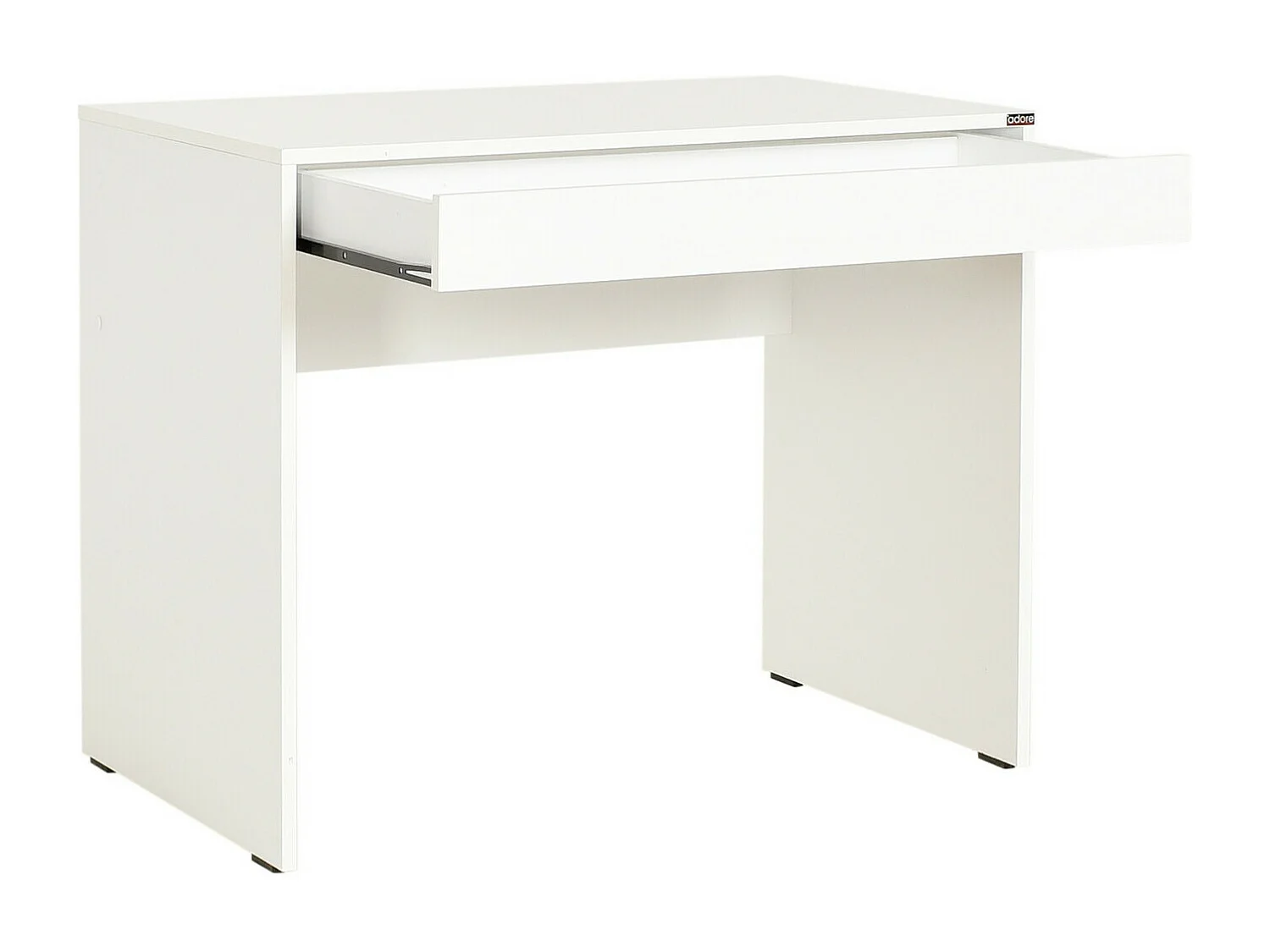 Mesa de oficina Kailua 579, Con cajones, Número de cajones: 1.00, 75x90x55cm, Blanco