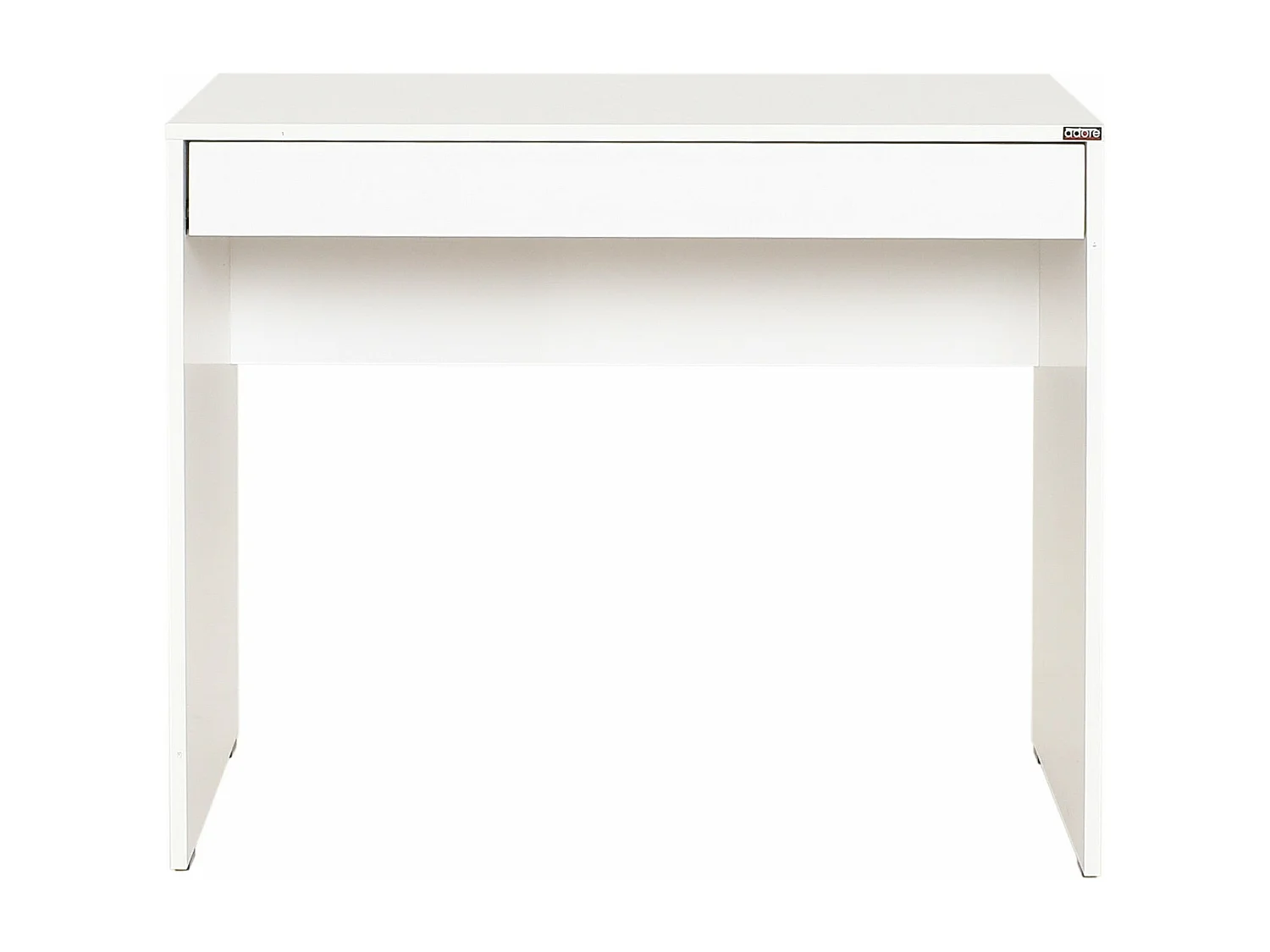Mesa de oficina Kailua 579, Con cajones, Número de cajones: 1.00, 75x90x55cm, Blanco