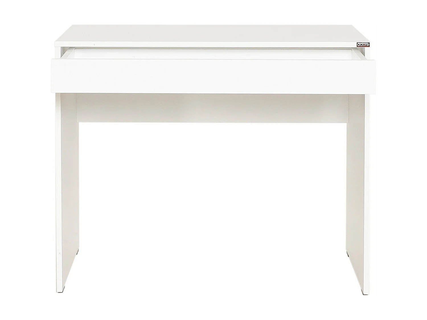 Mesa de oficina Kailua 579, Con cajones, Número de cajones: 1.00, 75x90x55cm, Blanco