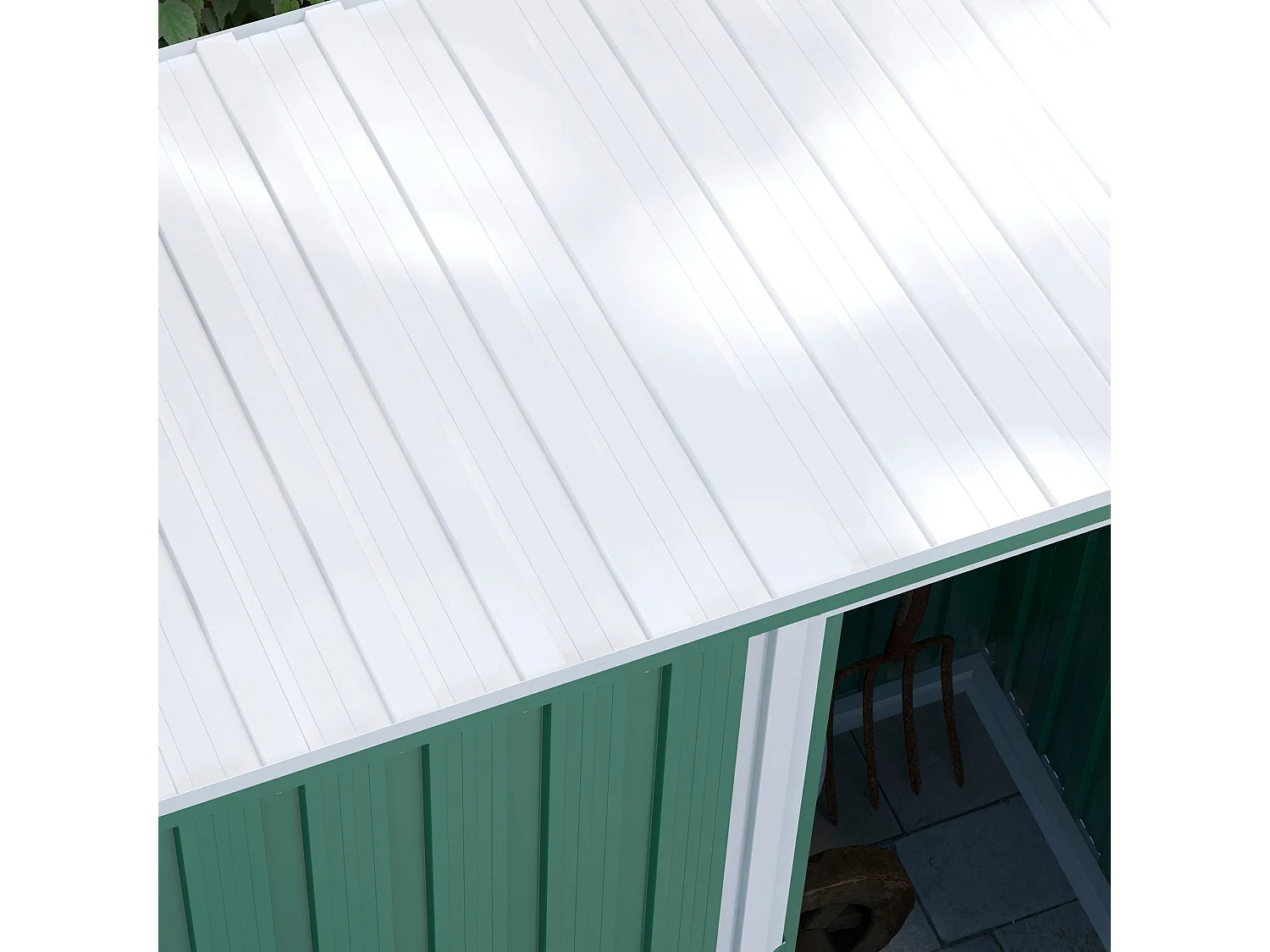 Abrigo de Jardim Metálico – 163x89x182 cm | 1,5 m² de Armazenamento