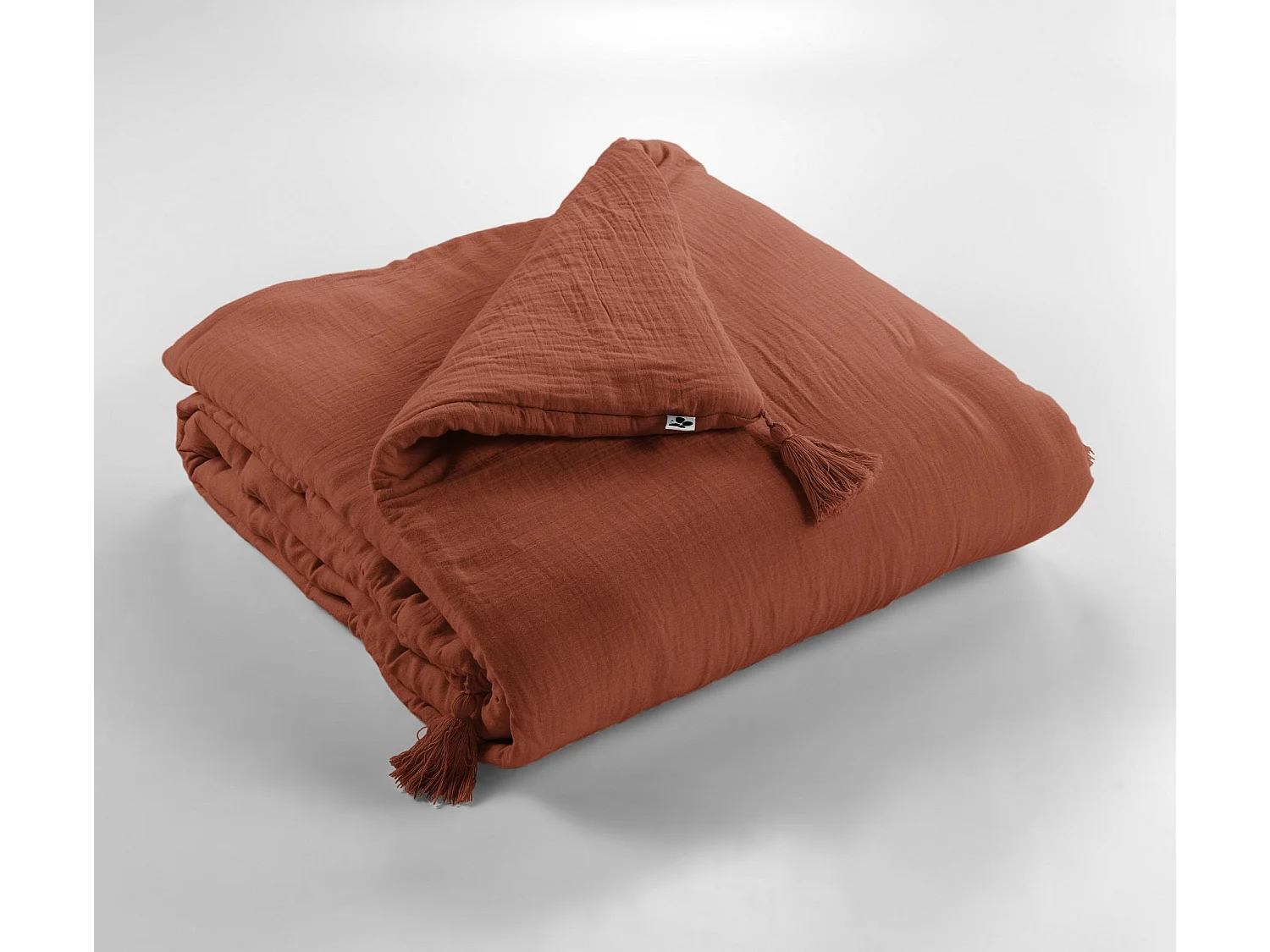 Steppdecke 150 x 150 cm GAÏA Terrakotta