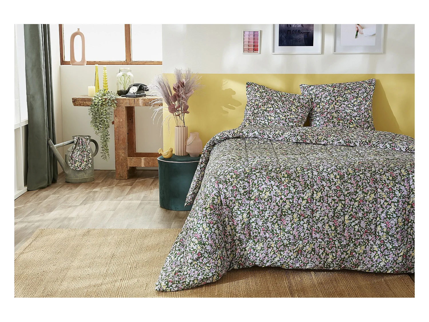 Couette imprimée 260 x 240 cm MYOSOTIS