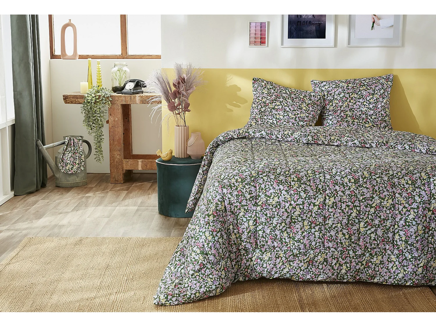 Couette imprimée 260 x 240 cm MYOSOTIS