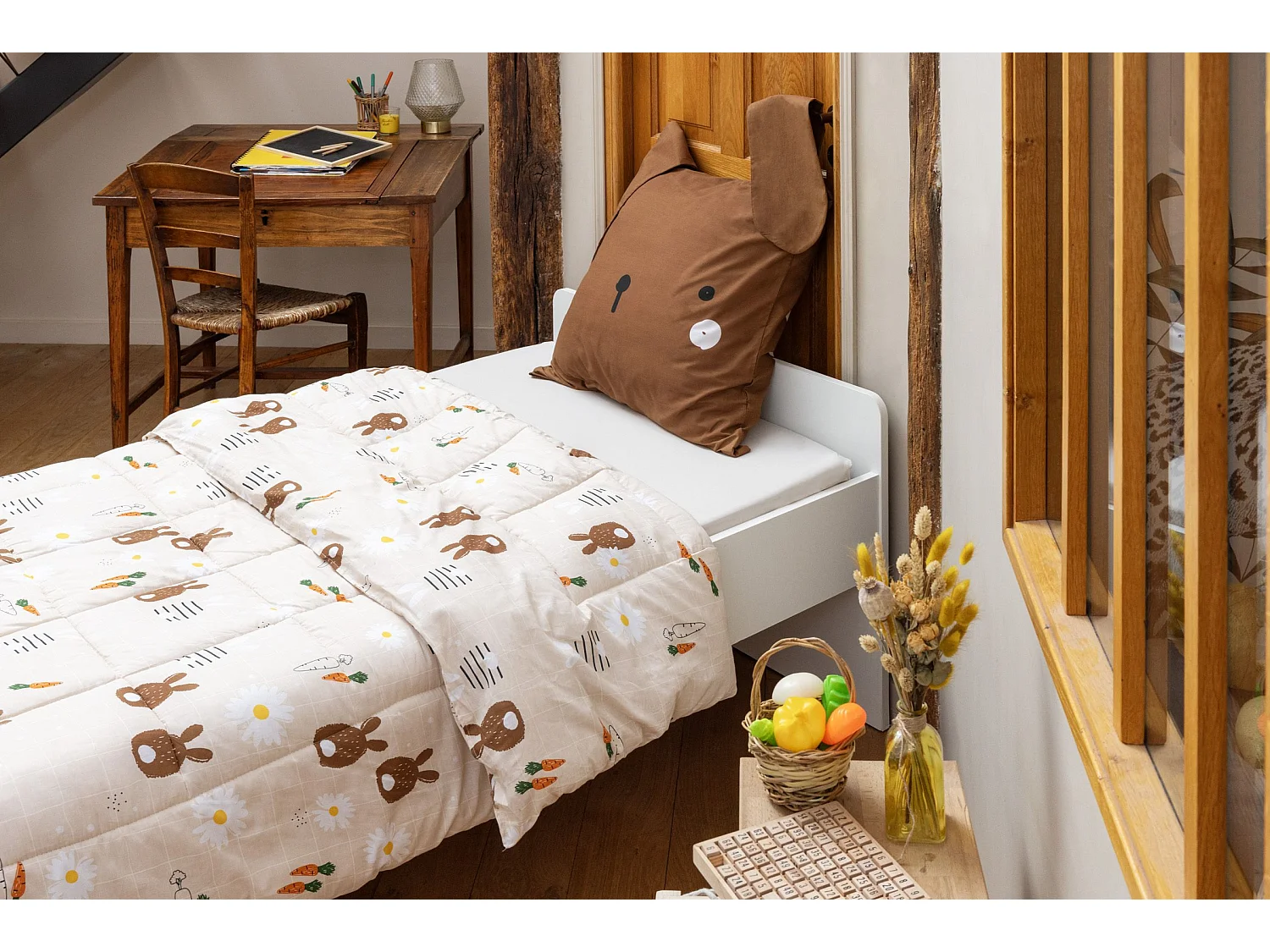 Couette imprimée 240 x 220 cm POMPON