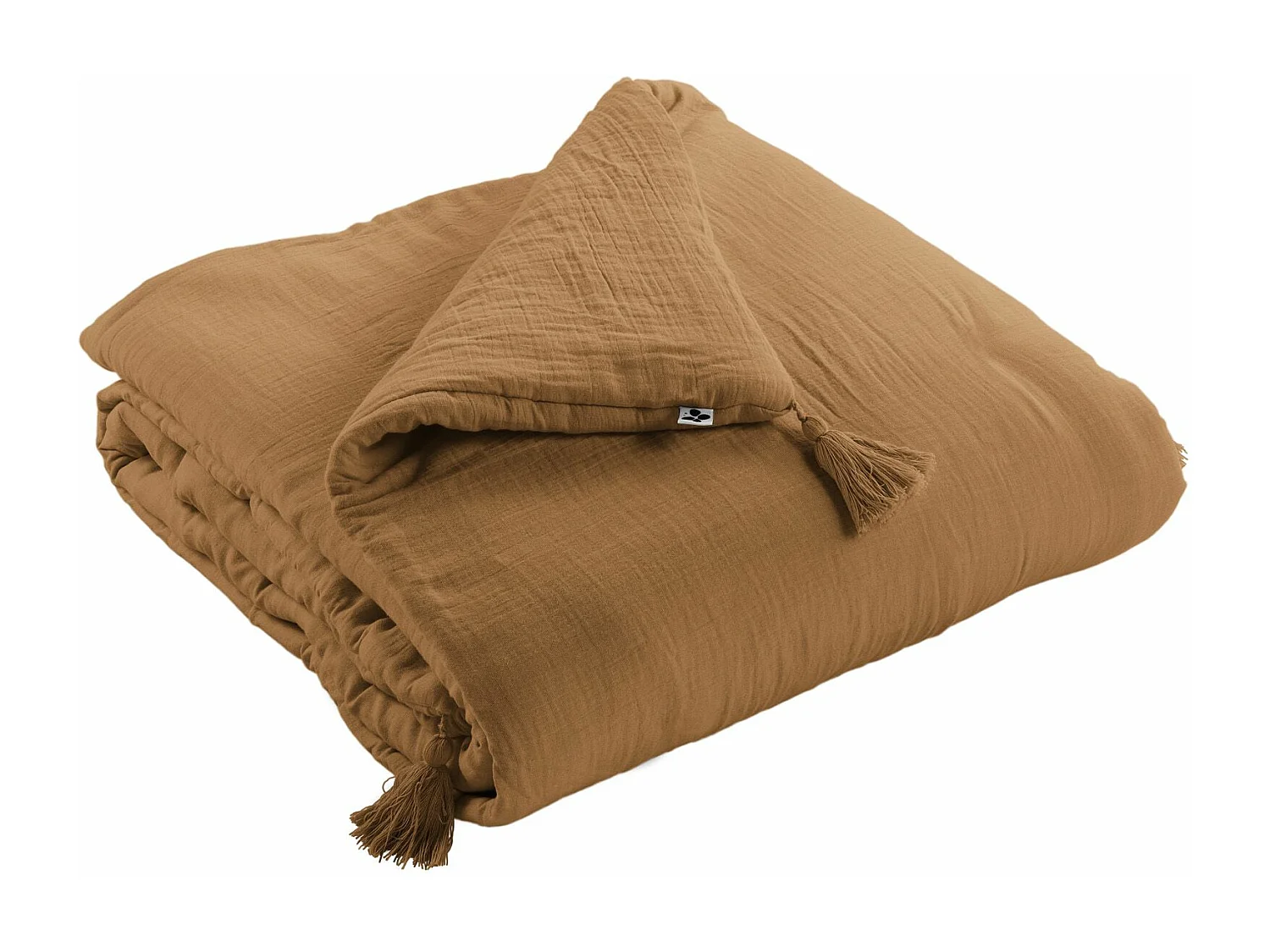 Edredon 150 x 150 cm GAÏA Camel