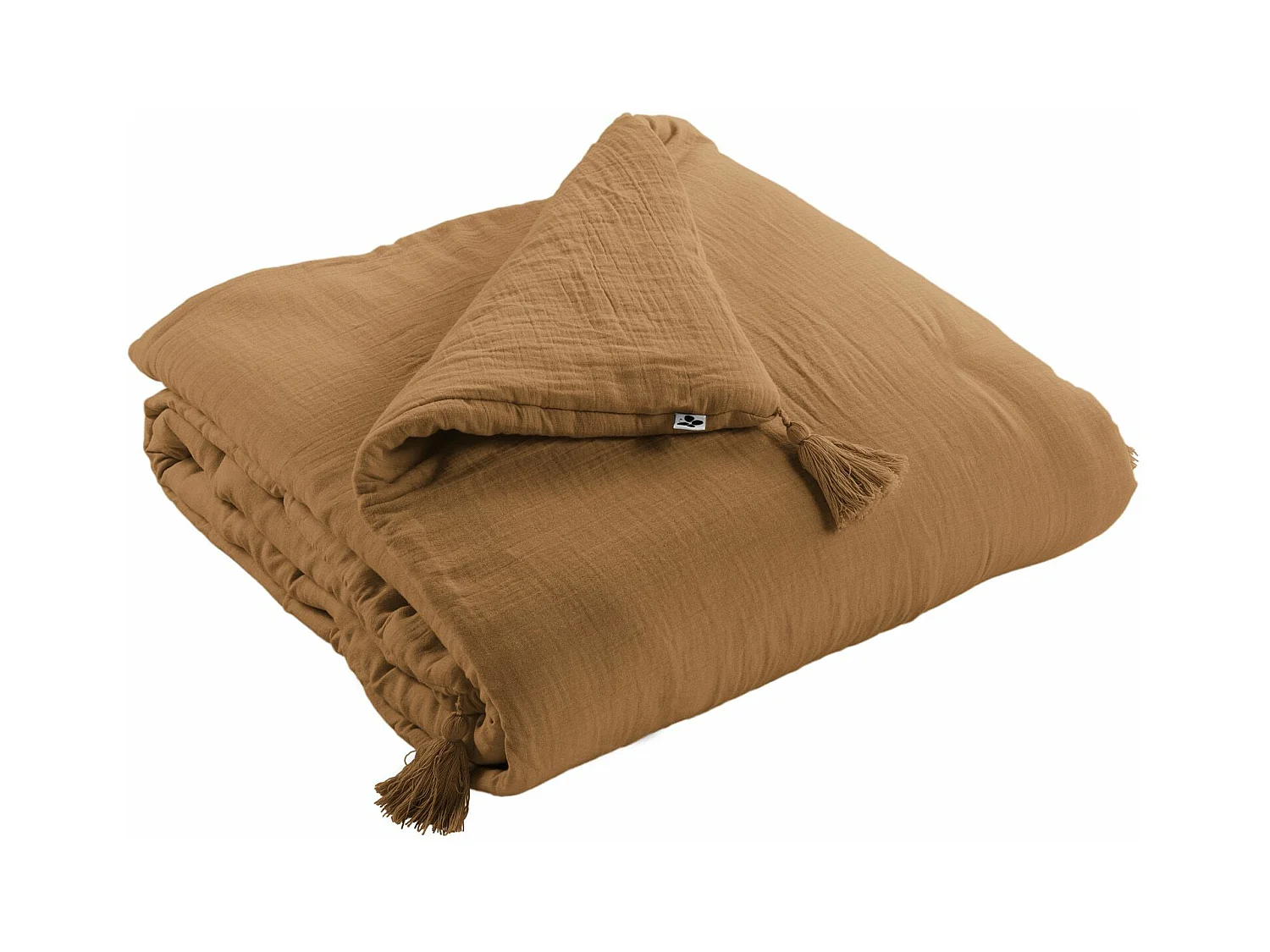 Edredon 150 x 150 cm GAÏA Camel