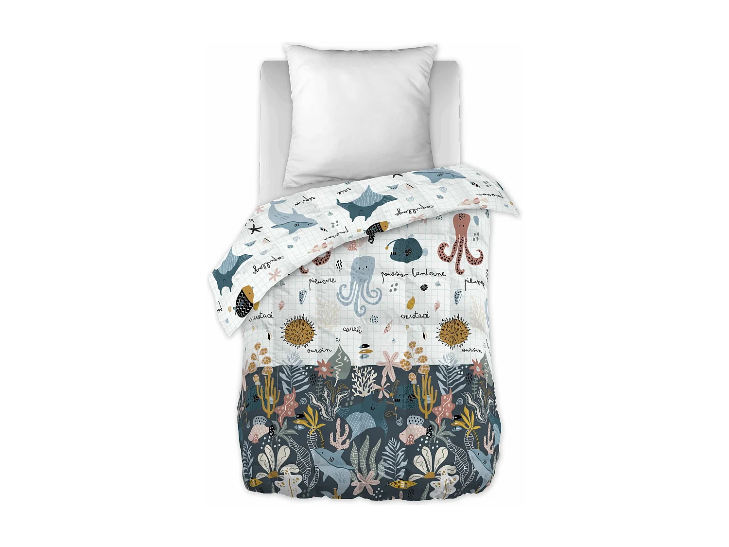 Couette imprimée 140 x 200 cm OCTOPIA