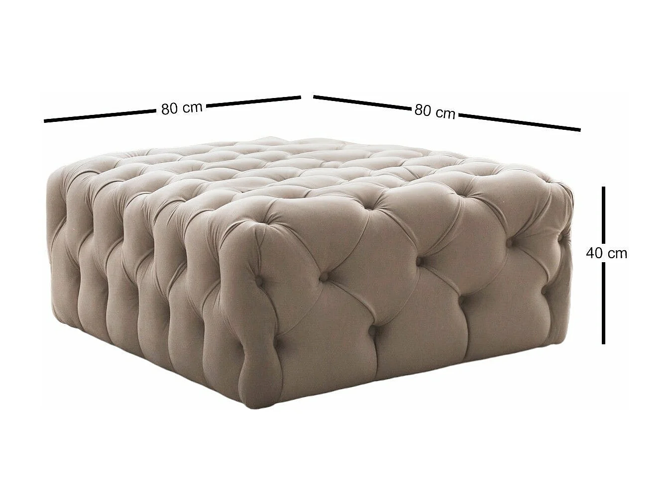 Pufe Chester Creme - Conforto e Estilo para Sua Casa