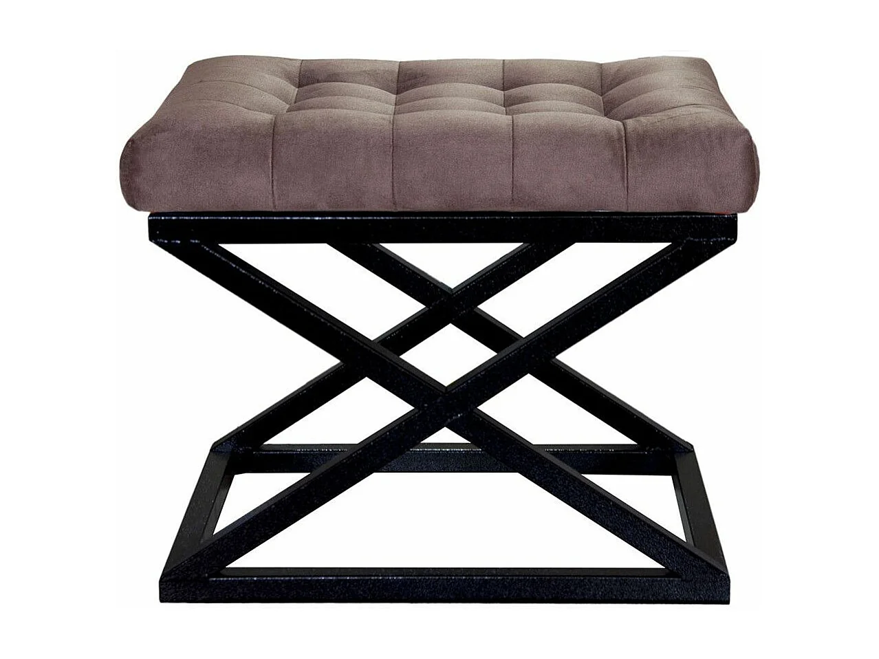 Pufe Elegante em Preto e Castanho - Conforto e Estilo para o Seu Espaço