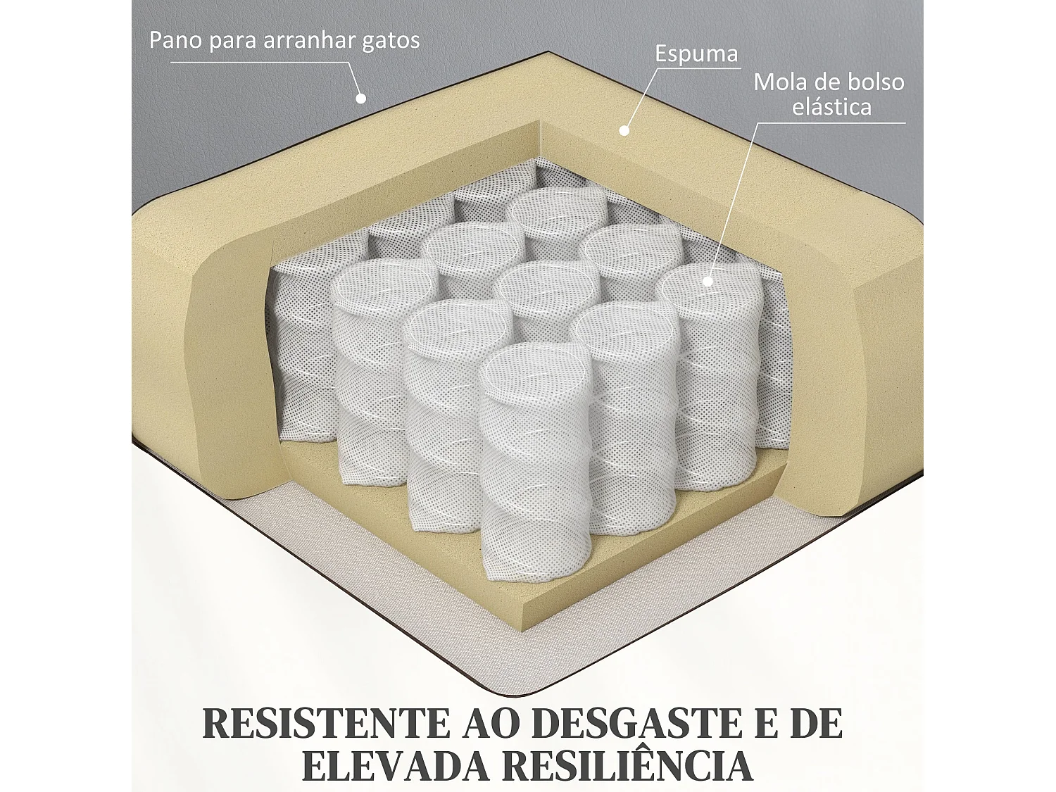 Poltrona Reclinável Elétrica com Massagem e Aquecimento - Design Moderno Cinza 89x93x105 cm