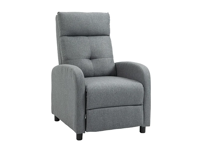 Sillón relax reclinable gris 67x87x98 cm HOMCOM
