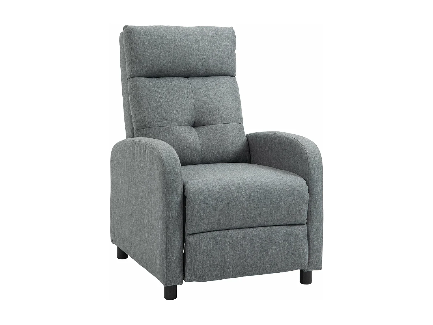 Sillón relax reclinable gris 67x87x98 cm HOMCOM