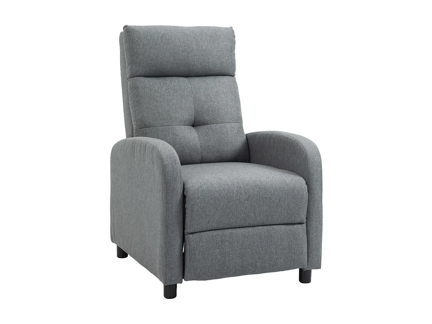 Sillón relax reclinable gris 67x87x98 cm HOMCOM