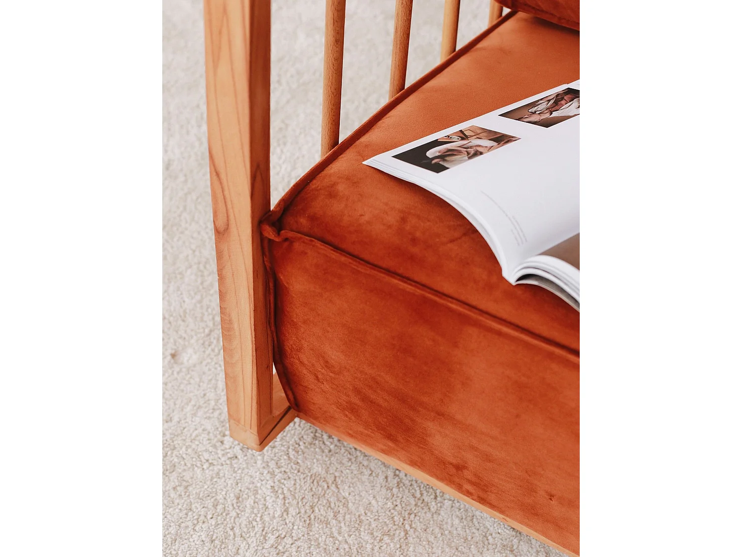 Mecedora Altadena 538, Marrón, 80x65x71cm