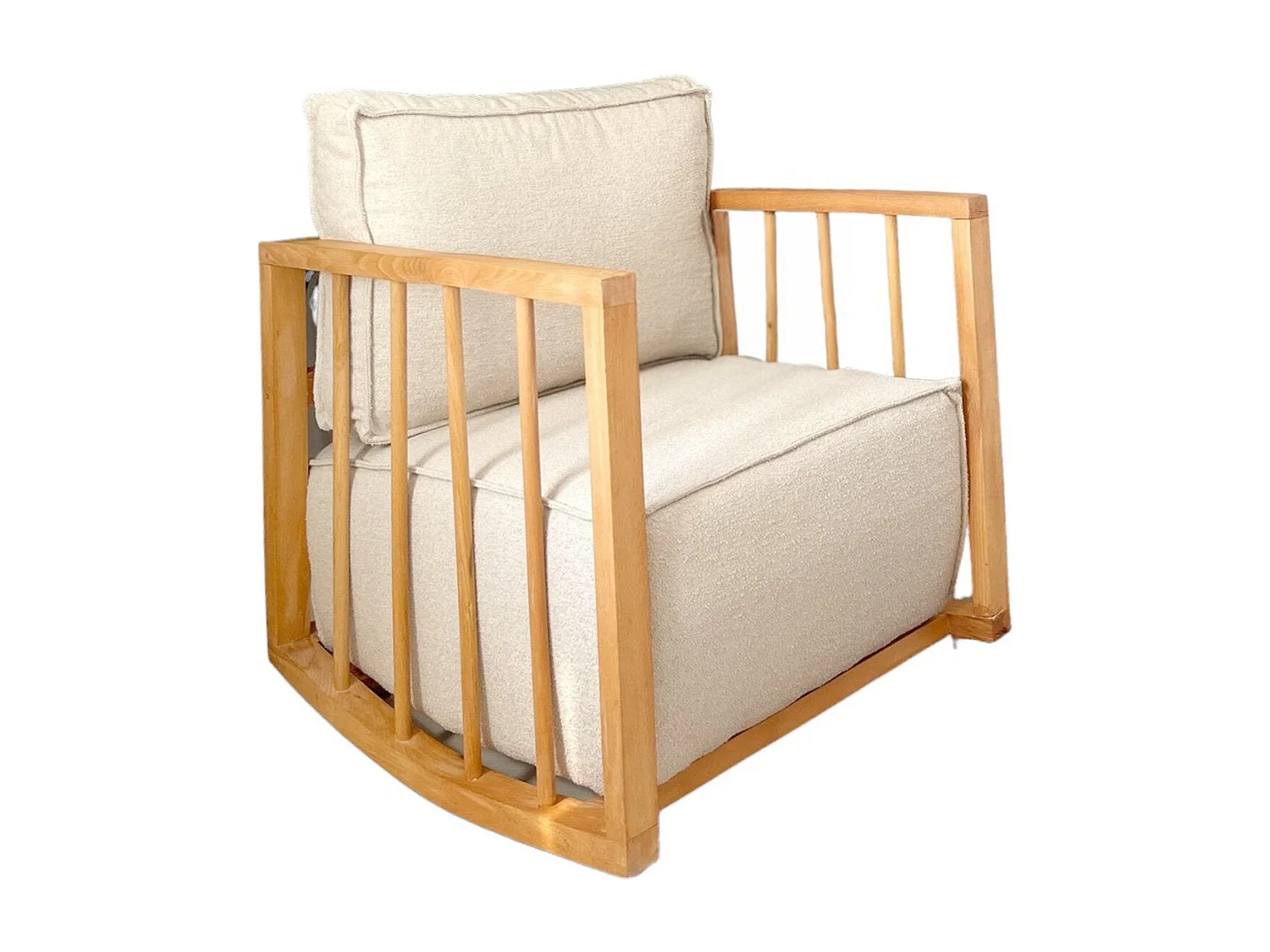 Mecedora Altadena 538, De color marrón claro, 80x65x71cm