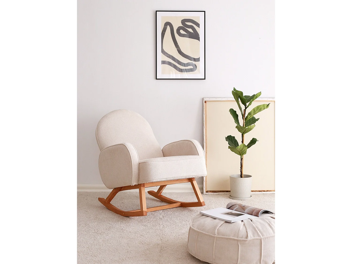 Elegancki fotel, biały aksamit, 78 x 91 x 75 cm | 100% poliester, rama bukowa, elegancki i wygodny do nowoczesnych przestrzeni