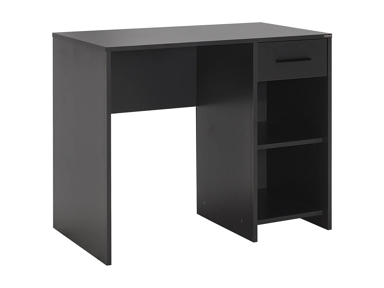 Secretária Moderna "Focus" com Gaveta e Prateleiras - 90x75x55 cm - Antracite