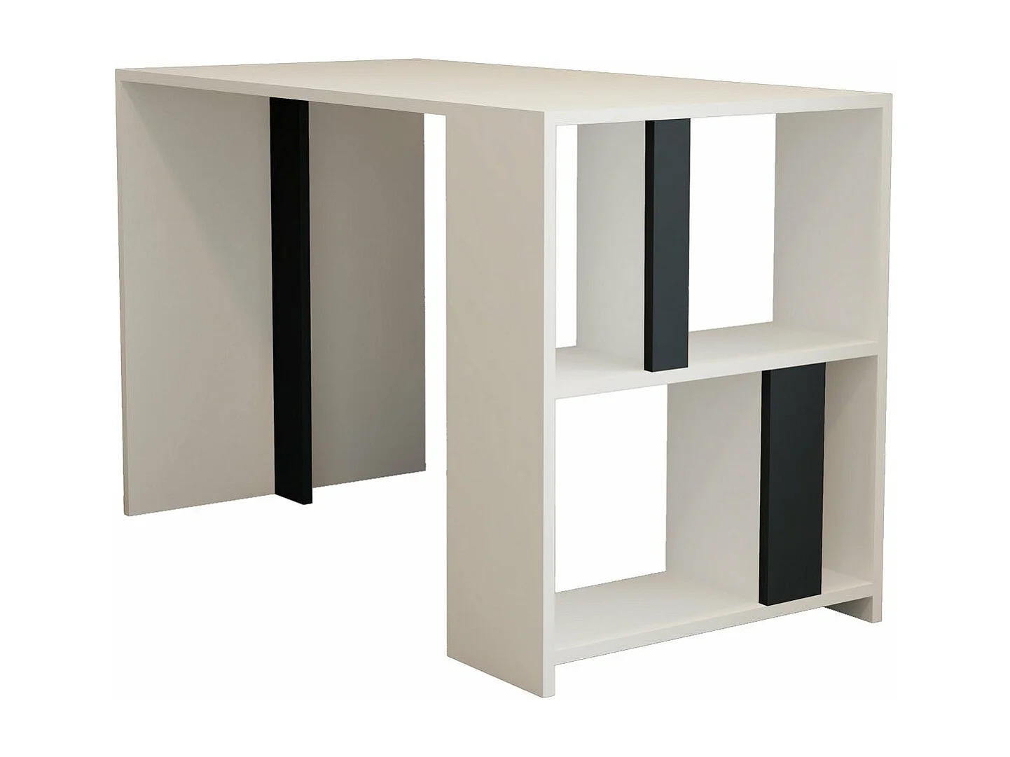 Secretária de Estudo Moderna Lima - Branco e Antracite para Ambientes Inspiradores