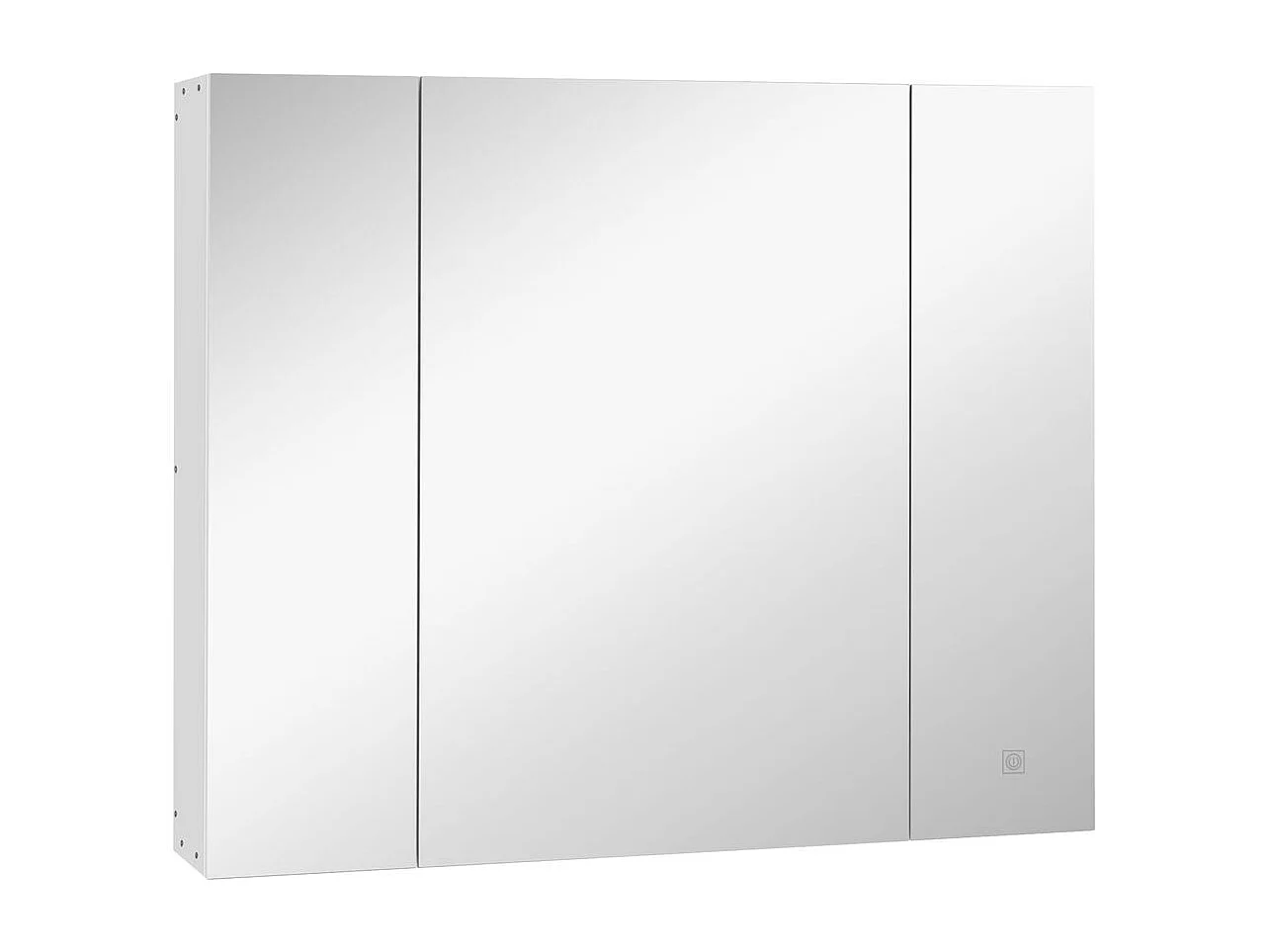 Armario de baño Chakra Kleankin con luz LED blanco 75x90x15 cm