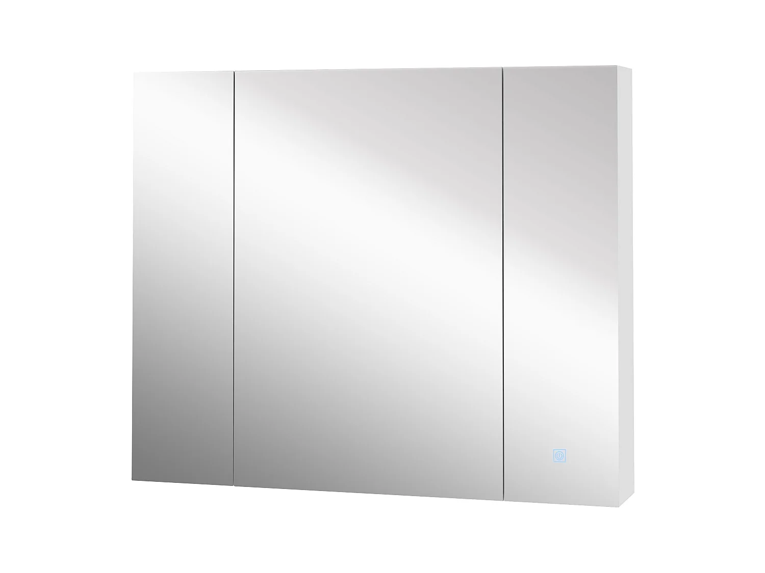 Armario de baño Chakra Kleankin con luz LED blanco 75x90x15 cm