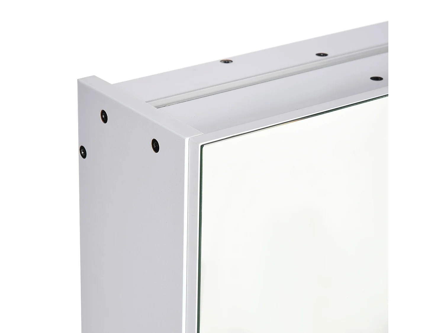 Armário Casa de Banho "Lumi" – com Espelho, Luz LED e USB – 90x15x75 cm – Branco