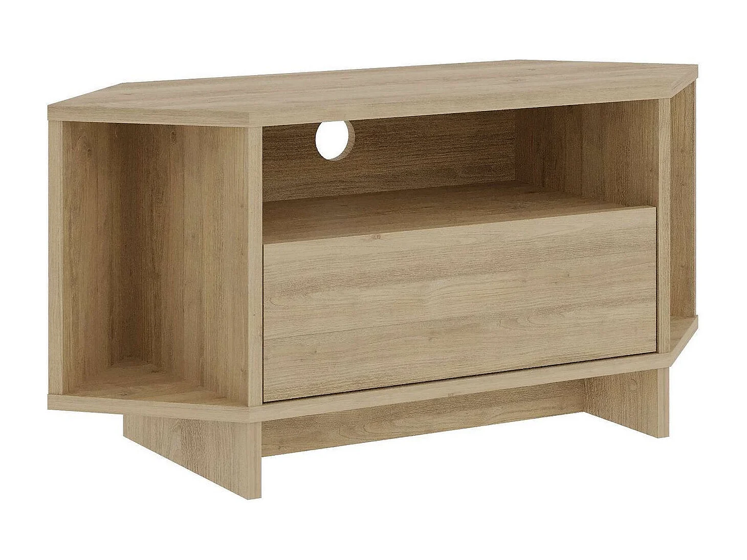 Suporte para TV "Viva" em Carvalho Safira – Design Moderno e Funcional – 95,7 x 45 x 35,4 cm