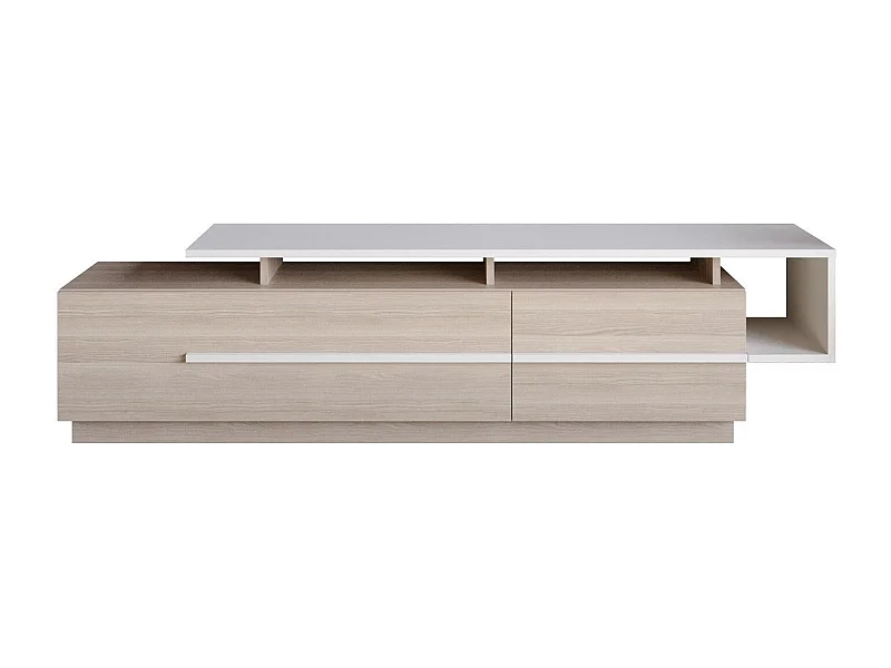 Mueble TV moderno – 180 cm – Córdoba y Blanco – Tablero de partículas revestido de melamina