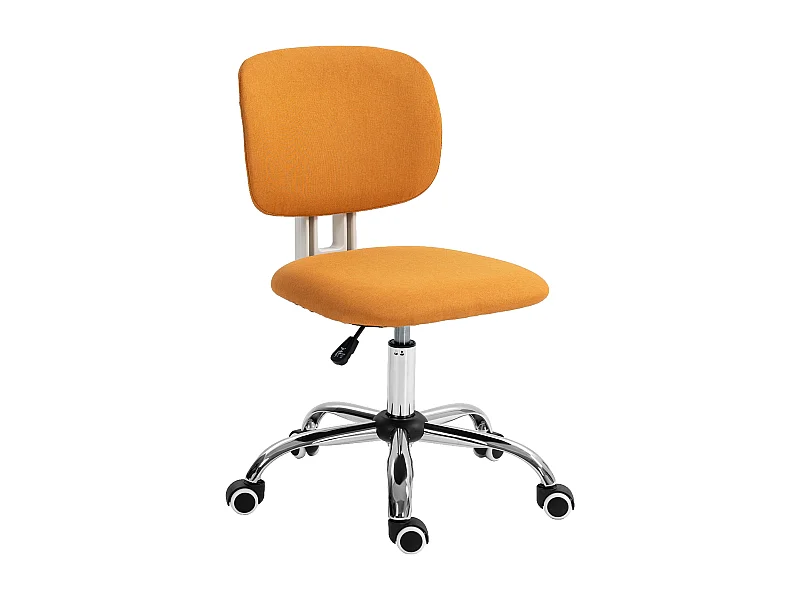 Silla de oficina naranja 48x53x90 cm Vinsetto