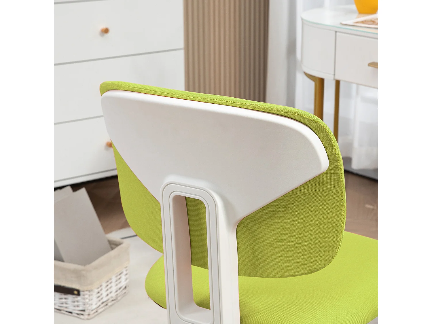 Silla de oficina verde 48x53x90 cm Vinsetto