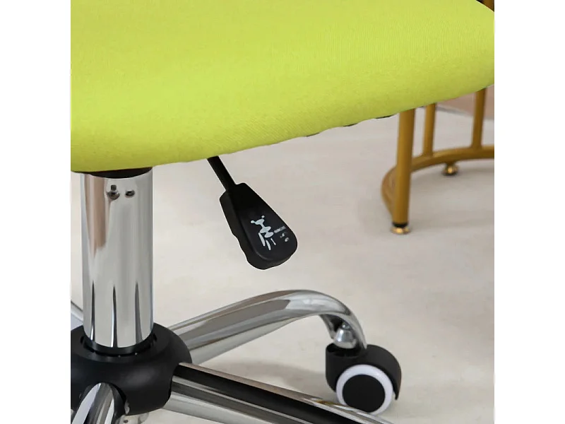 Silla de oficina verde 48x53x90 cm Vinsetto