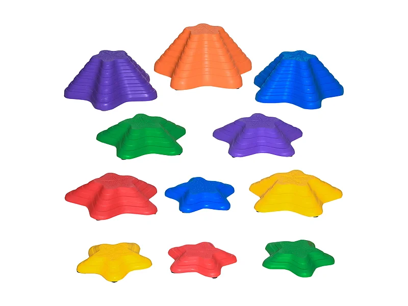 Brinquedo de Equilíbrio Empilhável para Crianças - 11 Peças Estrela do Mar Multicor