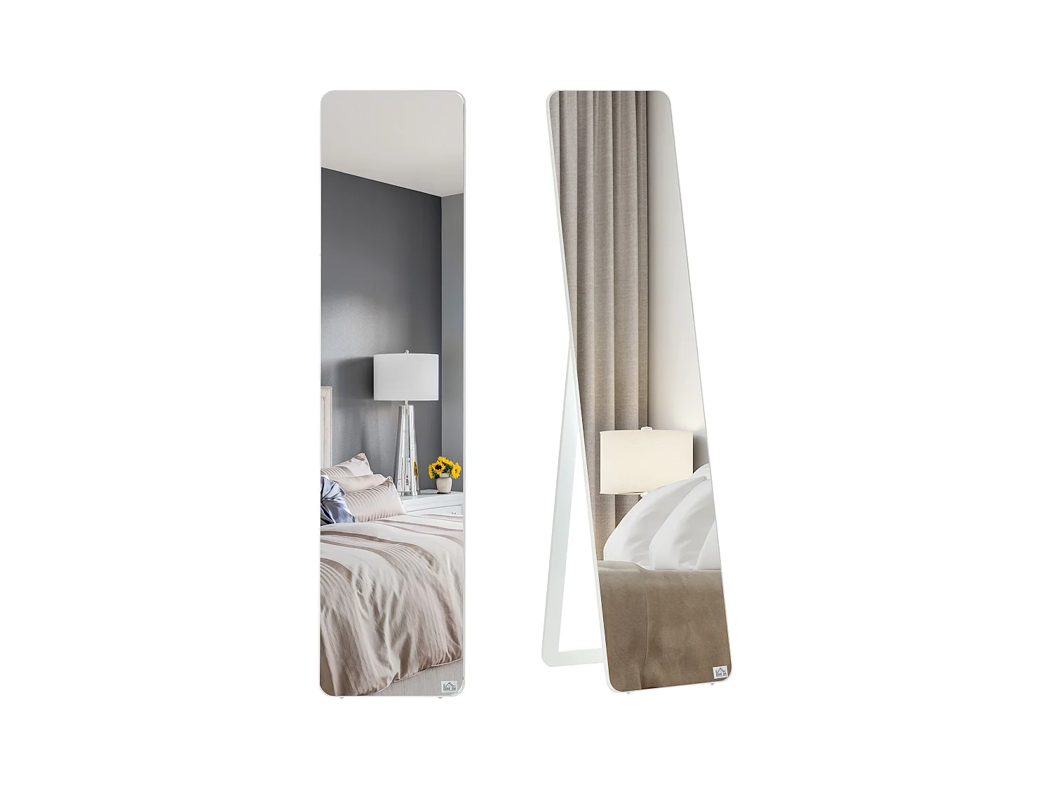 Espelho de Corpo Inteiro HOMCOM: Versátil e Elegante para Qualquer Ambiente