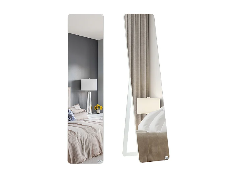 Espejo de pie blanco 37x43x156 cm HOMCOM