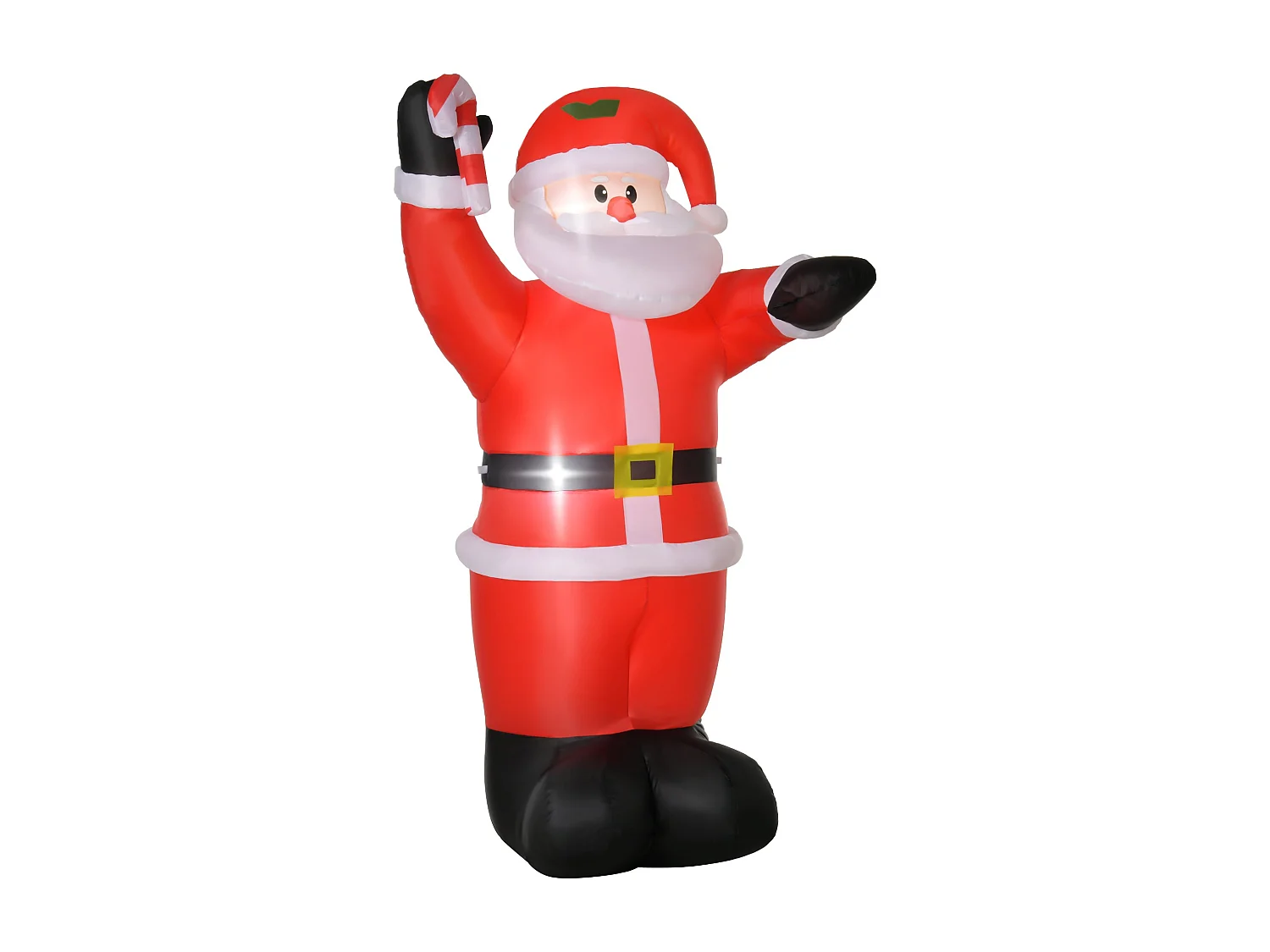 Decoração de Natal Insuflável Pai Natal com Luzes LED e Inflador Elétrico - 240 cm