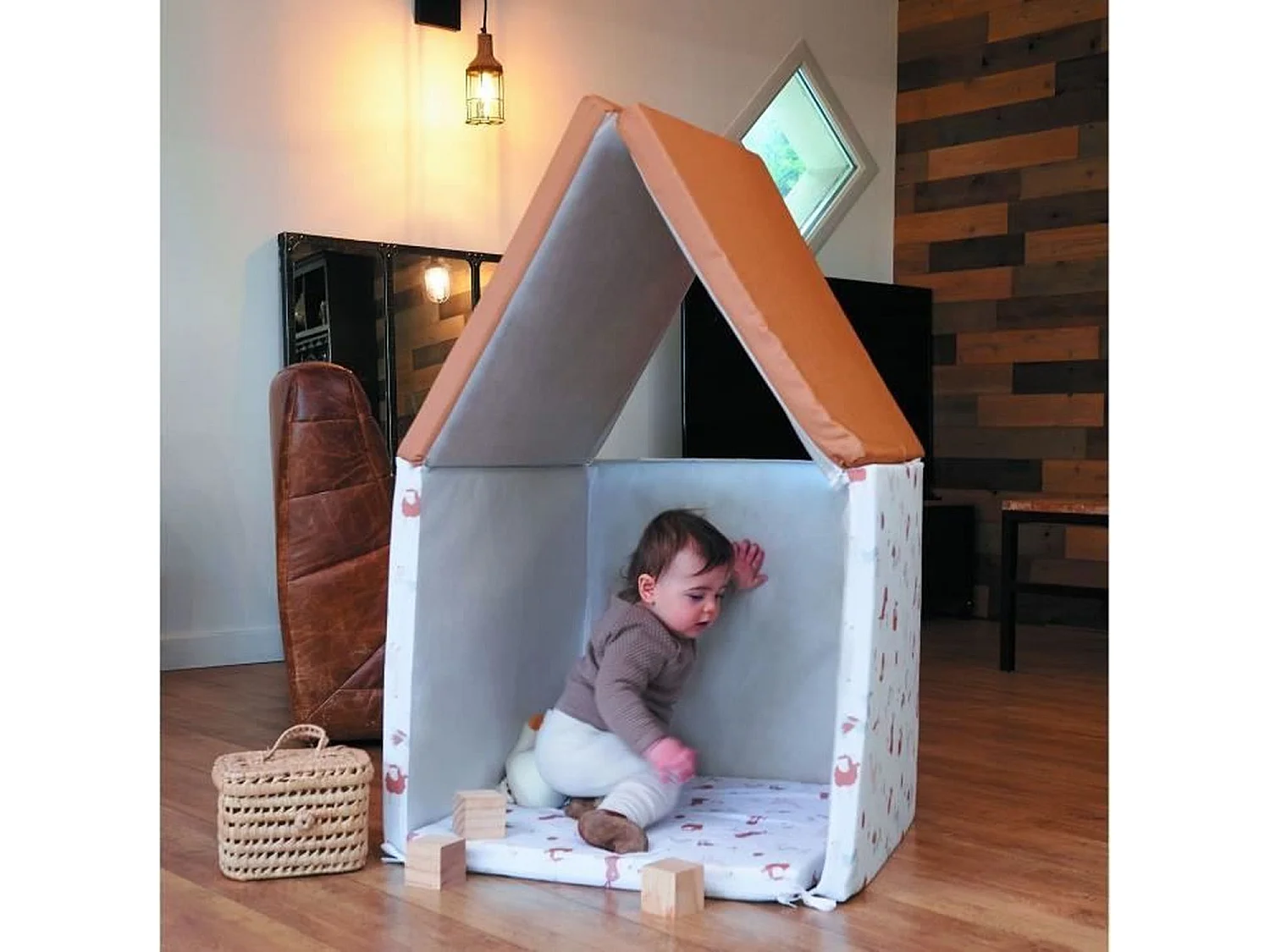 Maxi Tapis Malin Little Farmer - Multifonction 4 en 1 et évolutif - Tapis de jeu ou tapis d'éveil