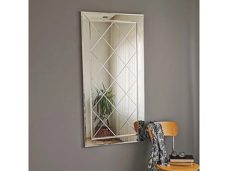 Miroir décoratif encadré Reflexus voiture vintage Verre Trempé Multicolore