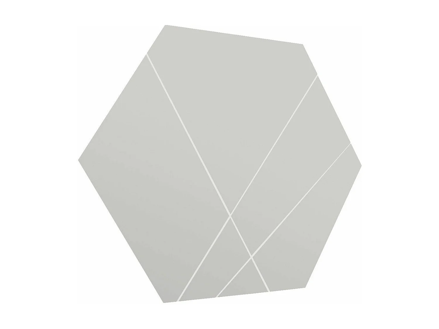 Miroir décoratif losange Dovine 70x60cm Bois Blanc