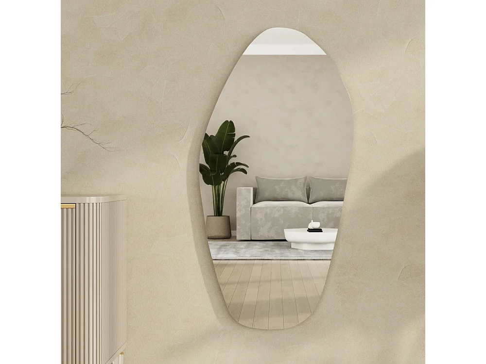 Sunleaf - Miroir de forme organique 60x120cm - Transparent