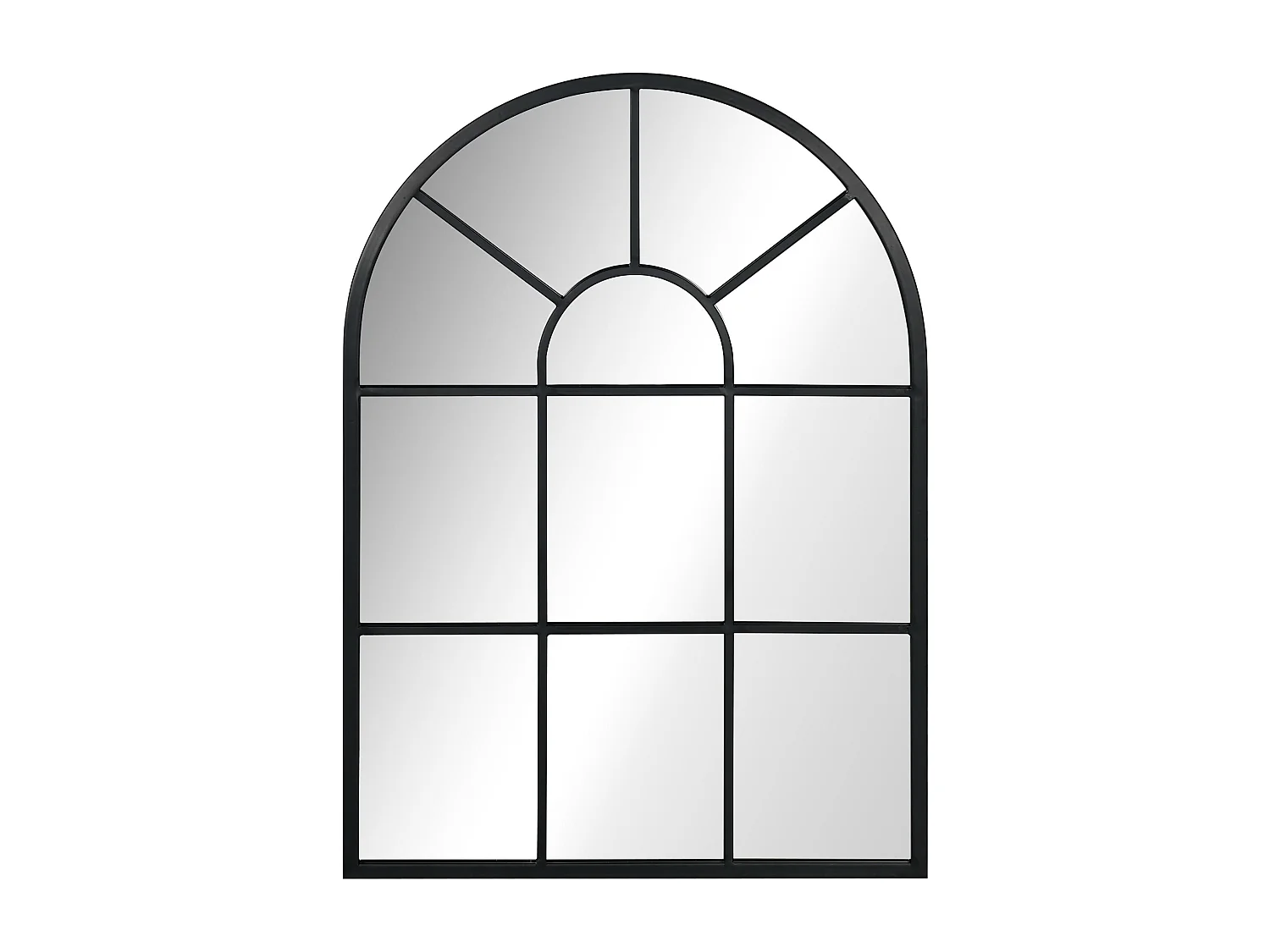 Espelho Decorativo Arco HOMCOM 50x70 cm em Metal Preto para Sala, Dormitório e Entrada