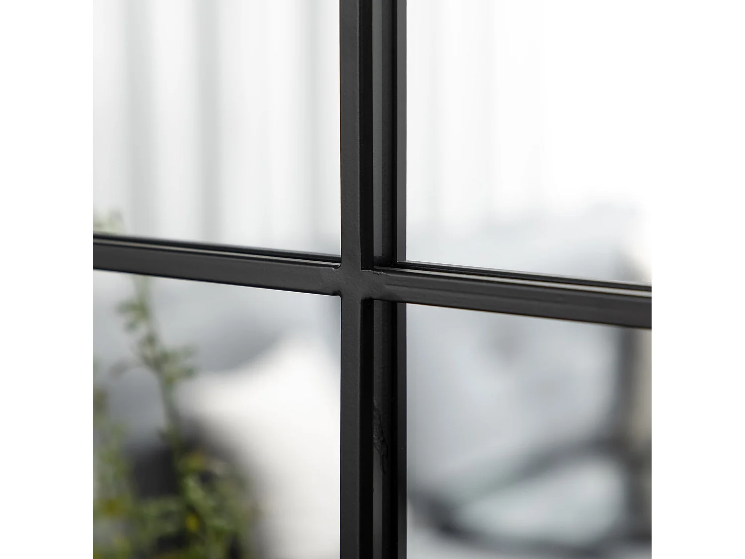 Espelho Decorativo Arco HOMCOM 50x70 cm em Metal Preto para Sala, Dormitório e Entrada