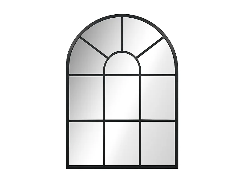 Espelho Decorativo Arco HOMCOM 50x70 cm em Metal Preto para Sala, Dormitório e Entrada