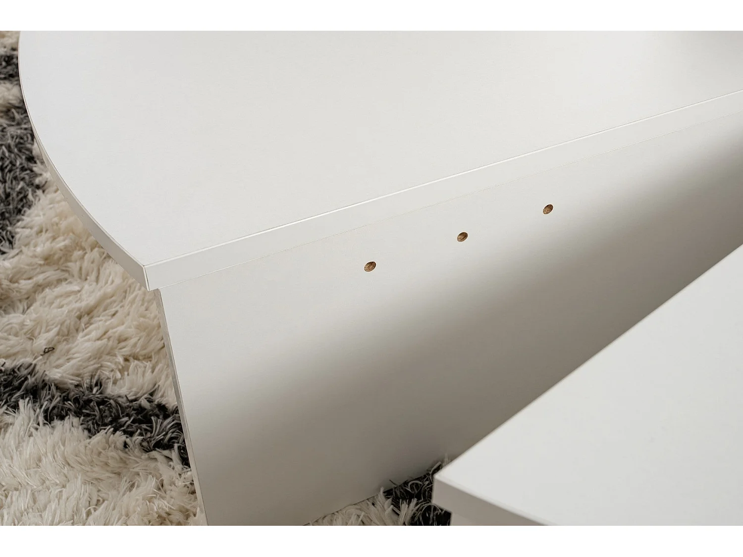 Mesa de Centro Modular "Orion" Branca - Elegância e Versatilidade para sua Sala